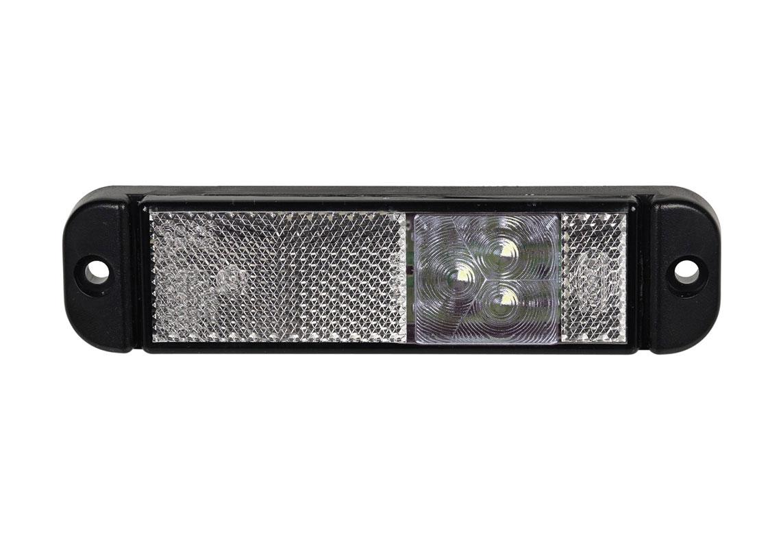FEU LED BLANC 12/24V CAB1M 130X32MM